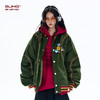 BJHG不计后果新年红夹棉棒球棉服男款冬美式运动棉衣圣诞节外套女 商品缩略图0