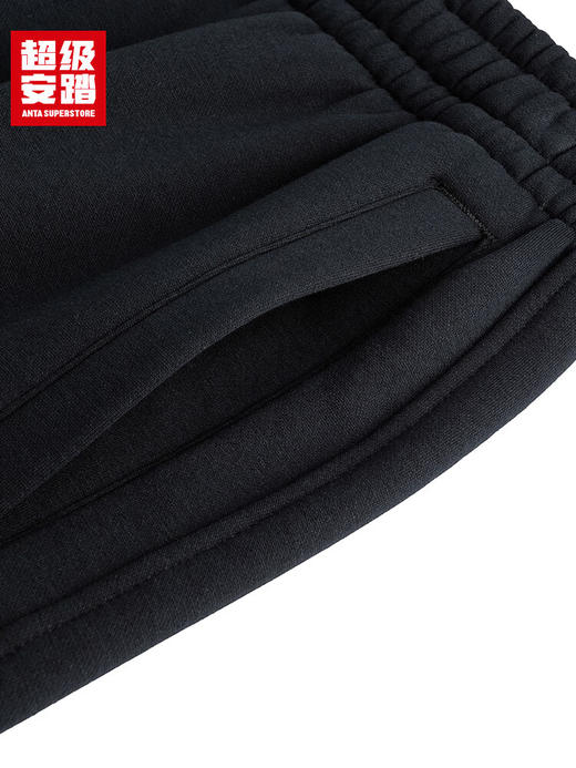 超级安踏男子加绒直筒裤秋冬新款保暖运动裤宽松休闲裤152548306U 商品图5