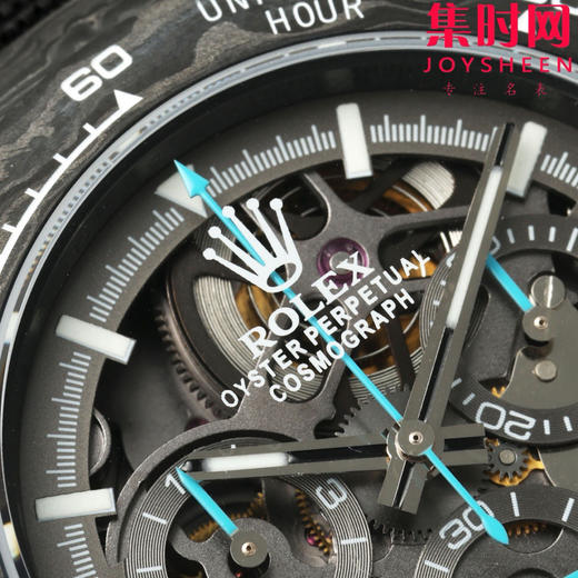 超轻 超轻 超轻！夜光神器！劳力士 Diw迪通拿碳纤维系列 改装迪通拿镂空款 高端改装4130机 男士腕表 镂空碳纤维迪通拿（超级夜光壳定制版） 商品图2