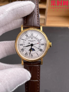 升级V3版 匠”芯“出品 典藏之作——百达翡丽古典超级复杂多功能时计5159系列“将官翻盖”万年历男士腕表 表径38mm 原版一致折叠后盖！儒雅而至！
