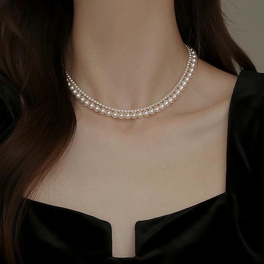MointPhoice双层珍珠项链，光泽细腻，双层叠戴大气优雅【爆仓！4-8mm预售3-5天内发货】 商品图3