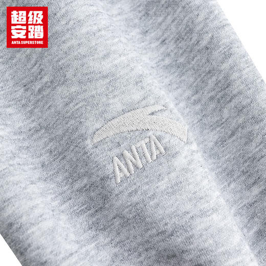 超级安踏半拉链加绒卫衣男款秋冬加绒保暖长袖套头衫152548718U 商品图6