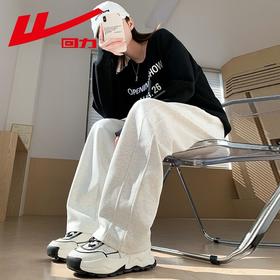 回力运动裤卫裤2025春季宽松小个子阔腿裤子直筒长裤春秋女香蕉裤