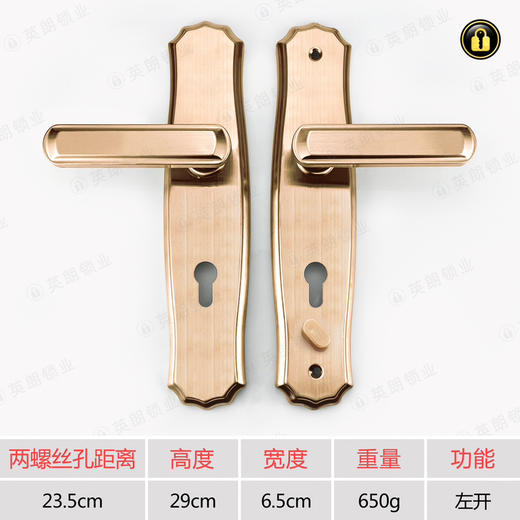 〖A049〗玫瑰金1.2厚2904(大85)双活左 商品图0