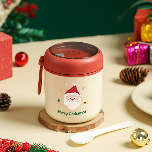 【创意圣诞早餐杯】汤杯便携燕麦杯 牛奶杯豆浆杯杯子礼品水杯 圣诞节礼物 商品图1
