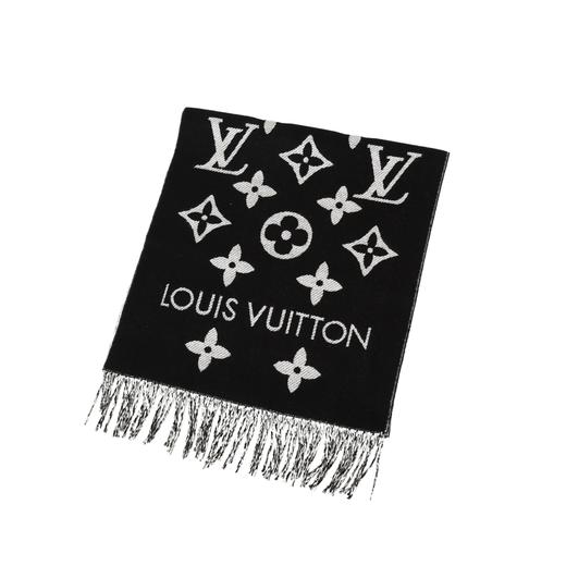 LV 黑老花围巾 商品图1