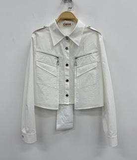 NC翻领双肩章衬衫式外套50709（白）秋季153030040321 商品图0