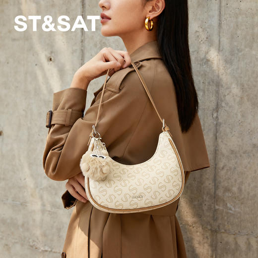 星期六老钱风优雅腋下包SSD521A0HX 商品图1