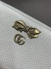 【超惠秒】GUCCI GG Marmont 白色真皮带钻缎带金属logo 长钱包/手拿包 11606 商品缩略图6