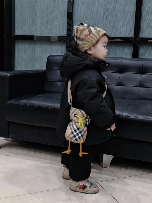 代工厂BUR水鸟设计格纹尼龙包防水水桶包 商品图9