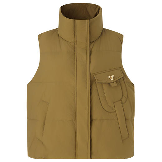 「高货wl」全新升级【铂金会员339/天猫459/差价120】(03447)洛诗琳新款90白鸭绒羽绒服2025冬季防风保暖宽松马甲外套 商品图3