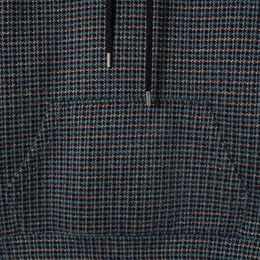 SDSA男士秋冬新款痞帅男装美式复古彩色格纹绒毛抽绳连帽卫衣百搭 商品图3