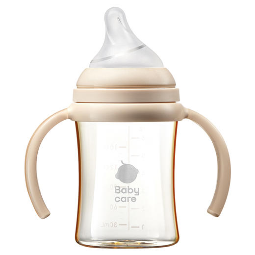 babycare歪头仿母乳系列PPSU奶瓶160ml-砂麦米-S 商品图0