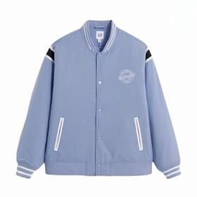 GAP 99.9元 宽松撞色棒球服夹克 (线上线下同时在售不保证有货，活动款不退不换介意勿拍) 617925-GJ
