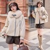 HR YJLY86827韩版鹅绒羽绒服牛仔拼接狐狸毛白鹅绒羽绒外套 商品缩略图0