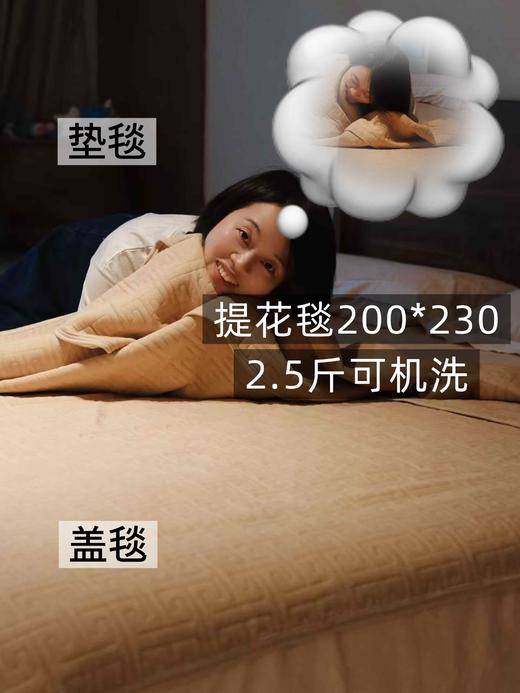 新疆彩棉空气提花毯 | 天然无染 母婴可用 四季通用午睡盖毯/垫毯 支持机洗 商品图0