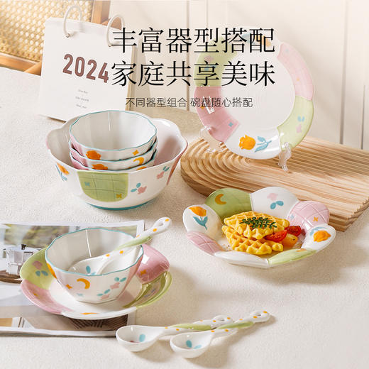 釉下彩陶瓷餐具（花颜悦色） 商品图4