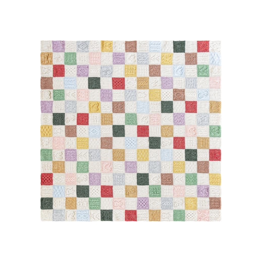 苏苏姐家虹彩拼块毯手工DIY编织钩针毯家居盖毯毛线团材料包 商品图4