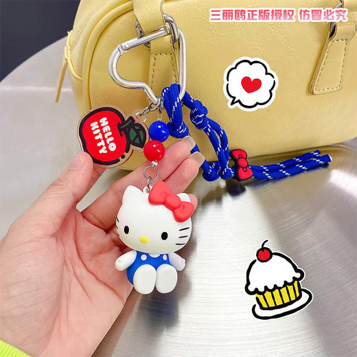 三丽鸥系列经典KT坐姿款凯蒂钥匙扣-纪念日百货门店同款167543138 商品图4