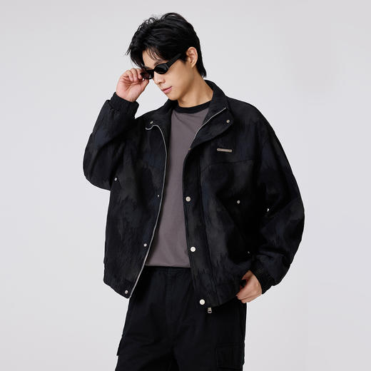 【满身脏纹印花】男士夹克2025秋款时尚潮流百搭青少年外套K&C 商品图1