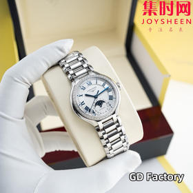 浪琴新款心月月相系列 钻圈罗马面 表径34mm 女士机械腕表