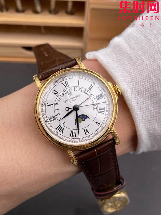 升级V3版 匠”芯“出品 典藏之作——百达翡丽古典超级复杂多功能时计5159系列“将官翻盖”万年历男士腕表 表径38mm 原版一致折叠后盖！儒雅而至！ 商品图8