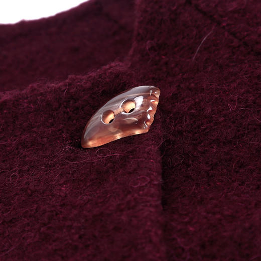 QH910斯尔丽25新款含苏力羊毛颗粒质感宽松斗篷感配同面料时尚羊毛大衣 商品图5