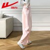 回力蕾丝边运动裤女2025新款春秋款阔腿裤休闲小个子垂感直筒卫裤 商品缩略图8