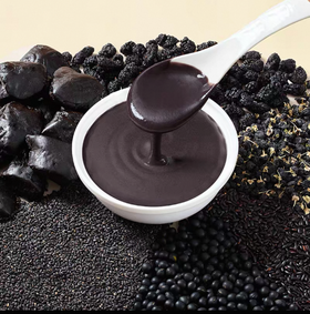 【1500积分+0.1元+】九华山黄精五黑粉 黑芝麻 黑豆 黑米 黑枸杞 黑桑葚 高钙膳食纤维 早餐营养代餐  4条/份