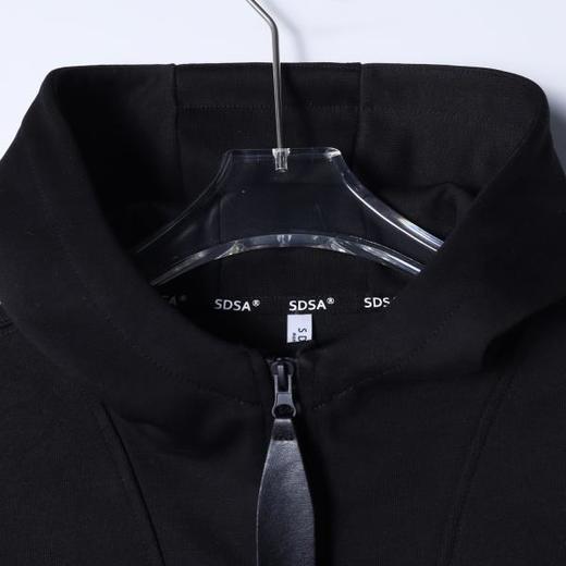 WY1406SDSA男士秋冬新款痞帅男装韩版简约纯色半拉链立领连帽卫衣百搭 商品图2