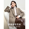 【内购】尚都比拉阿拉善绵羊毛复古双排扣西装外套女秋冬新款短款大衣-W44O56673 商品缩略图1