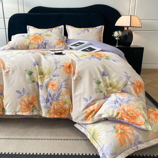 觅槿 新疆棉生态火山磨毛四件套 厚实耐磨 吸湿透气  多款可选 商品图10