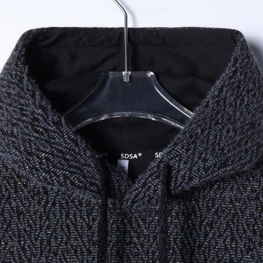 WY1383SDSA男士秋冬新款痞帅男装宽松潮流彩色提花绒毛抽绳连帽卫衣百搭 商品图1