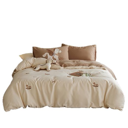 全棉磨毛~秋冬卡通刺绣全棉磨毛床上四件套a类纯棉保暖被套床上用品套装 儿童宿舍单人床双人床 商品图4