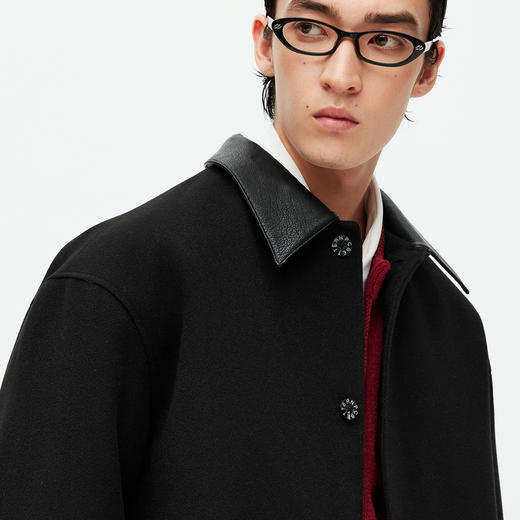 NPC（服饰）翻领休闲棉服加厚夹克百搭休闲外套男冬季NP58PJ45 商品图2