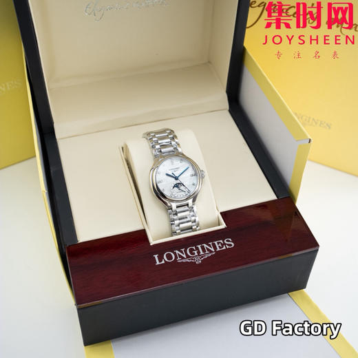 浪琴新款心月月相系列 贝母钻面 表径34mm 女士机械腕表 商品图1