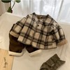 【📣薅羊毛捡漏39.9/件】🥳毛呢格子格子加绒外套韩版2025秋冬新款男童女童外衣宽松宝宝棉衣聚 商品缩略图6