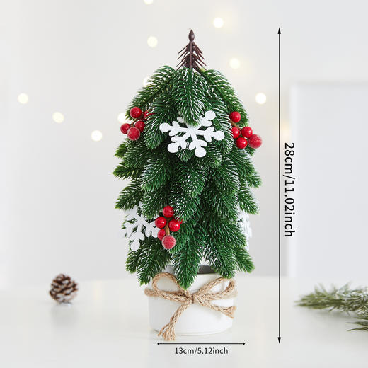 圣诞限定❗️【设计师款ins风桌面装饰小树】装饰圣诞装饰品  家迷你桌面圣诞树 小型盆栽诺客厅诺贝松摆件 商品图7