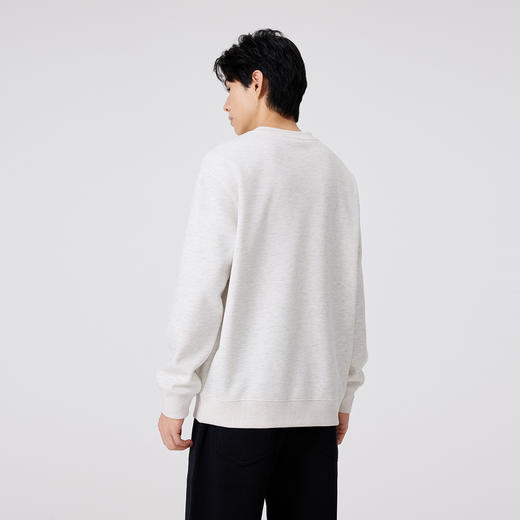 两粒扣半开襟男士卫衣25秋款舒适简约日常通勤校园青少年打底衫K&C 商品图4