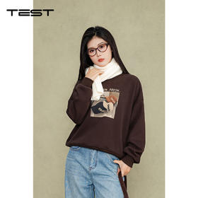 冬上新宽松休闲百搭慵懒风加绒卫衣1254132