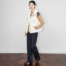 「高货wl」全新升级【铂金会员339/天猫459/差价120】(03447)洛诗琳新款90白鸭绒羽绒服2025冬季防风保暖宽松马甲外套