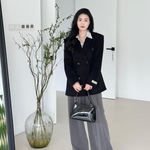 美杜莎蒂娜大衣 85%羊毛 15%兔毛 X型收腰大衣CT-S3372 商品图2