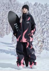 ISEEMIGGA雪服粉色火焰 商品图0