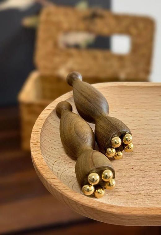 眼部按摩棒 实木 面部都可用 商品图0