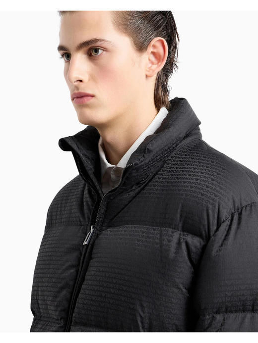 【超惠秒】Emporio Armani 男士满布字母logo 高充绒抗寒保暖可拆卸帽 羽绒服外套 12276 商品图14