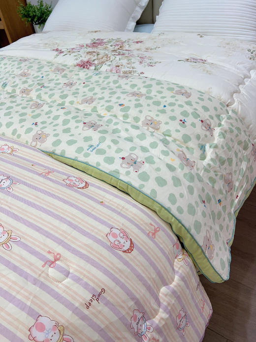 松植屋秋冬新款单人纱布棉花被子100%全棉纱布 A类母婴级 优选新疆长绒棉，整张定型填充 商品图6