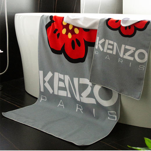 KMJ-009 KENZO经典海棠花运动巾二件套 商品图1