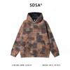 SDSA男士秋冬新款痞帅男装撞色扎染植物花卉连帽卫衣宽松百搭上衣 商品缩略图0