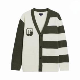 GAP 139元2件 校园风宽松V领针织衫 (线上线下同时在售不保证有货，活动款不退不换介意勿拍) 620322-GJ