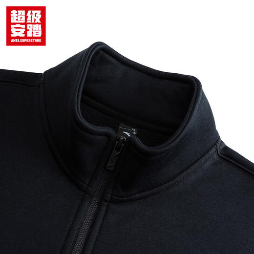 超级安踏加绒立领外套男款秋冬保暖休闲上衣长袖针织衫152548719U 商品图3